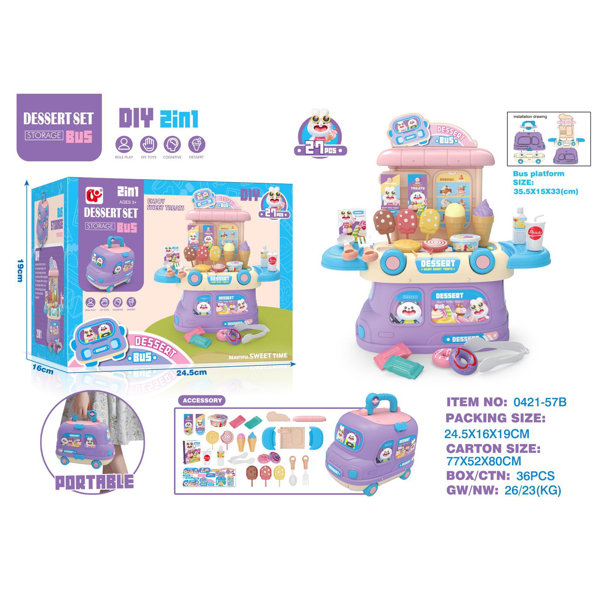 Transfronterizos amazónicos niños en casa simulación de herramientas de doctor de belleza postre estación de hamburguesas pollo frito helado juguetes