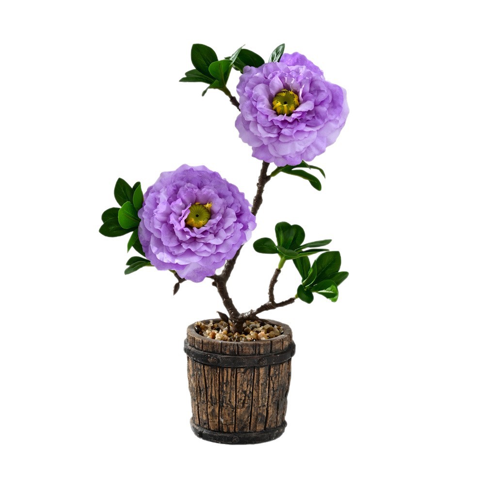 Creativo de dos cabezas Koi flor bonsai moda imitación maceta fotografía de flores falsas flores artificiales boda decoración decorativa image 6