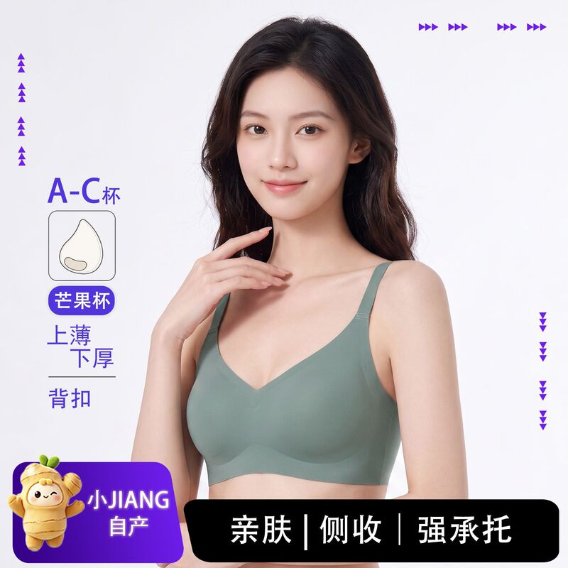 Shenjiang Crazy Shopping: Side Breast Reduction, Anti-Sagging, Lift-Up Sports Bra, Seamless Underwear for Women, Full Coverage, No Steel Ring