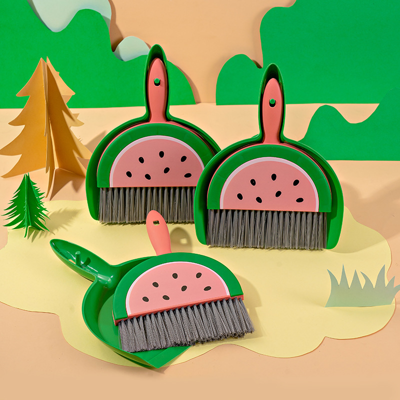 Children's Household Broom and Dustpan Set for Cleaning Tables, Dusting Bedrooms, Office Waste Cleaning Brush