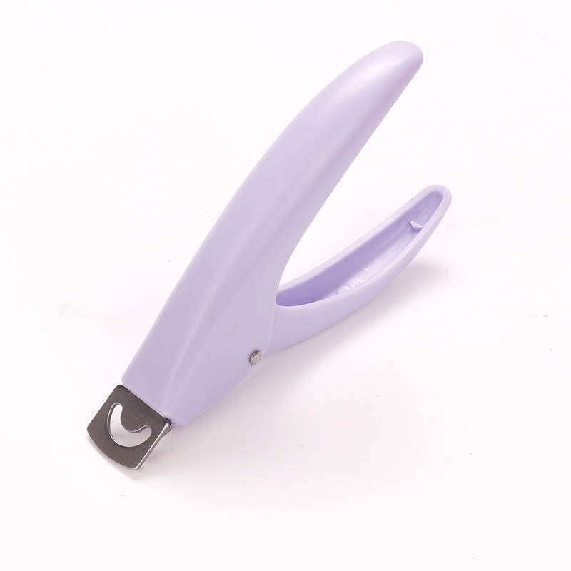 Manicure tijeras fototerapia cristal manicure extensión tijeras manicure falsa U-tijeras francesas multicolor mango de plástico