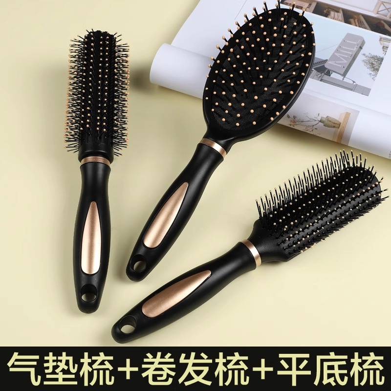Peine de pelo liso Peine de pelo rizado Peine de masaje-Juego de 3 piezas