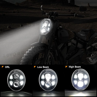 Motorcycle headlights, headlights Breaker Front Headlight Retro