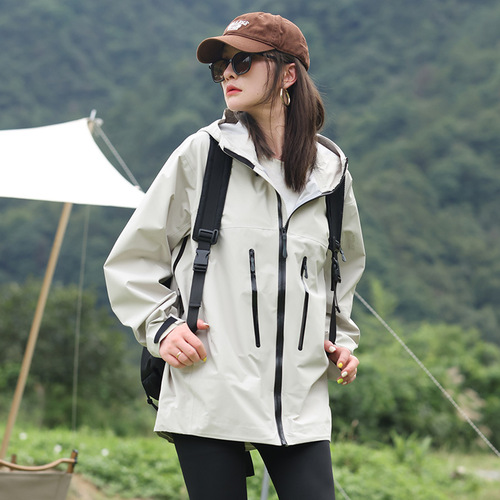 Bird's same style sv alpha beta outdoor jacket seamless glued waterproof and windproof casual sports jacket