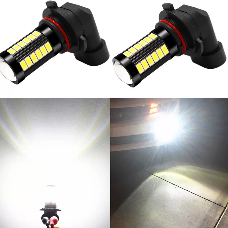Прямой поставщик: автомобильная LED противотуманная фара 9005 9006-5730-33SMD белый свет передний противотуманный свет анти-туман