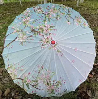 古典工艺伞古风汉服印花伞吊顶装饰演出绸布伞油纸伞汉服流苏