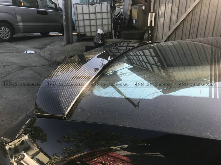 Hyundai Veloster OEM Original Top Spoiler Carbon Fiber Modification Rear Stabilizer Wing with Brake Light