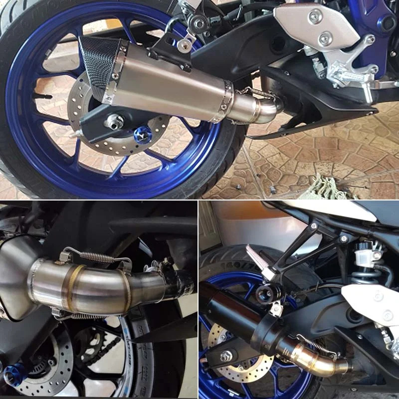 Suitable for Yamaha R25 R3 Mt03 Mt25 2015-2020 Modified Exhaust Pipe Stainless Steel Mid-Section Adapter