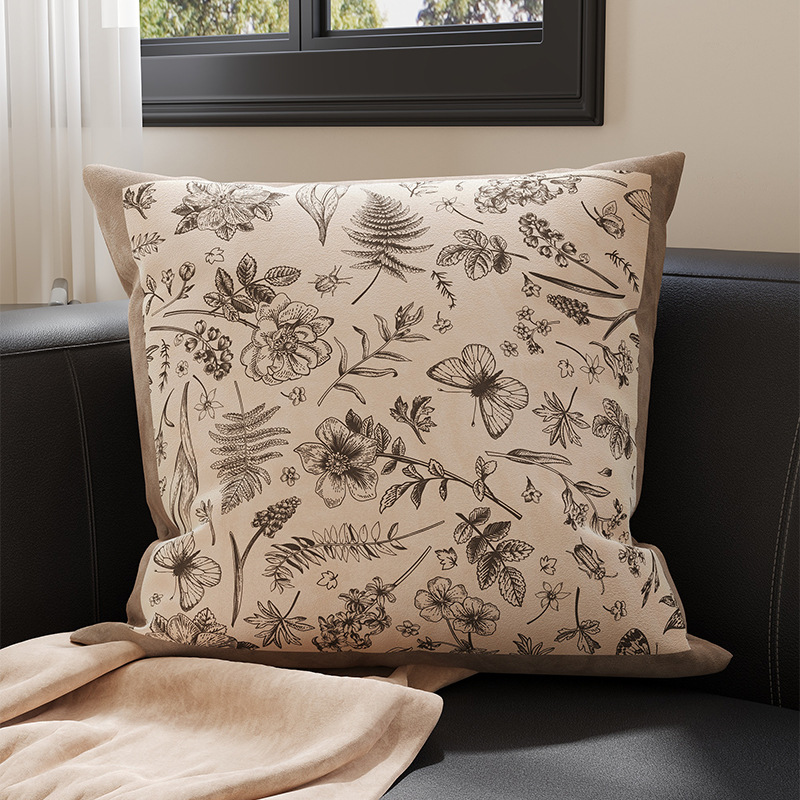 家庭用のシンプルなソファの抱き枕カバーは芯を含まないです。