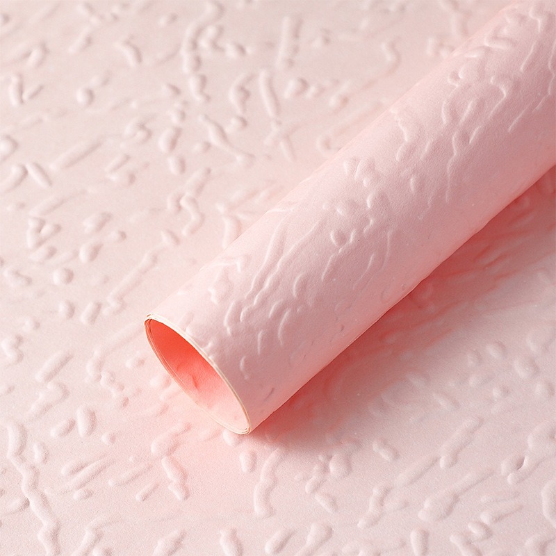 Papel de embalaje de flores estereoscópio relieve ondulado punto de papel artístico kraft ramo de flores papel de envoltura de flores hecha a mano DIY material de envoltura de flores