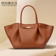 Demellier荔枝纹翅膀单肩包大容量欧美复古托特包时尚百搭包包女