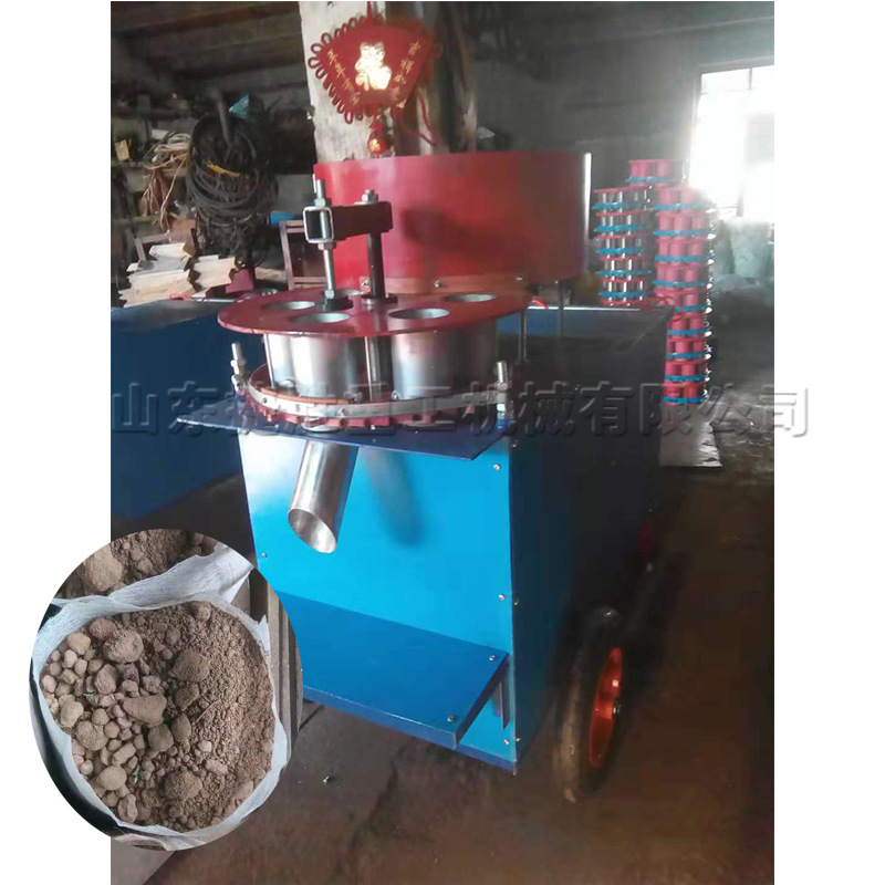 Máquina de llenado de suelo no tejida invernadero planta de semillero vegetal flor máquina de llenado de macetas de suelo pequeña máquina de llenado de macetas de nutrientes no tejidas