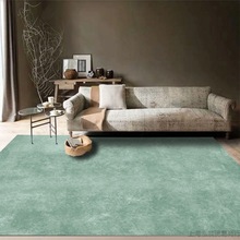 北欧风网红纯色地毯现代简约客厅茶几毯日式卧室床边毯家用可水洗