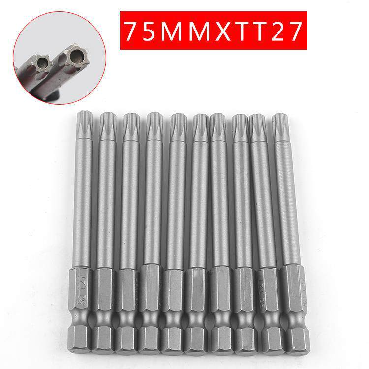 Plumflower 75mm fuerte magnetismo cabeza de aire magnético cabeza de destornillador eléctrico alargado perforación eléctrica cabeza de destornillador