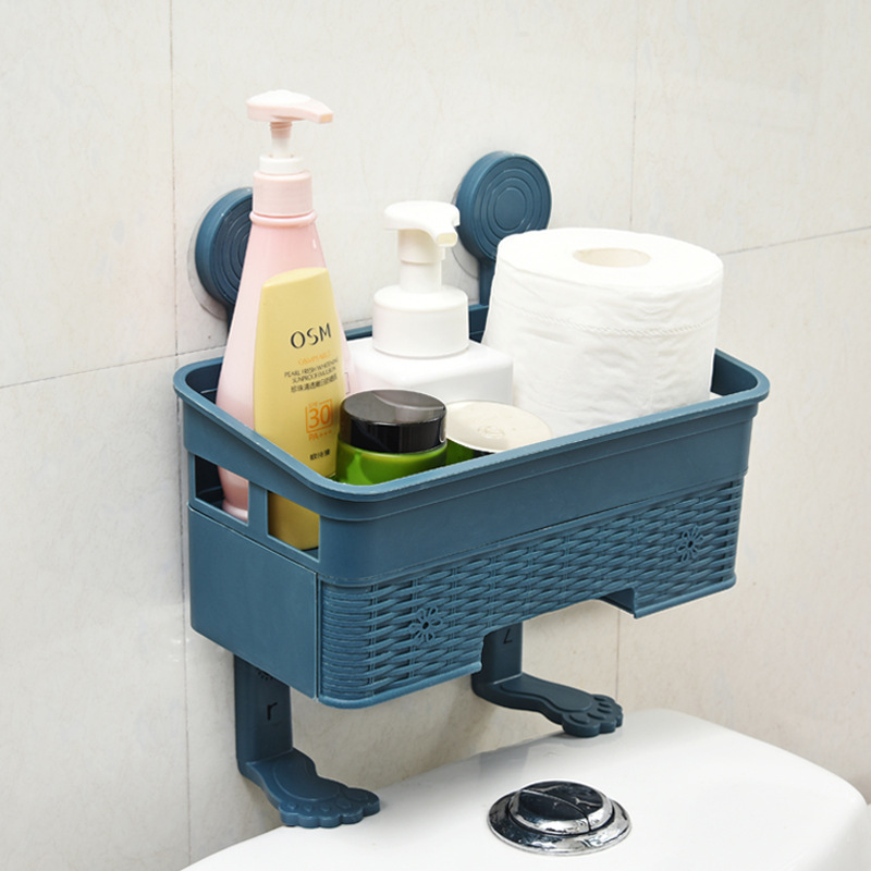 トイレ多機能二重トイレ収納棚引き出し収納棚穴なし壁ティッシュ箱雑物棚|undefined