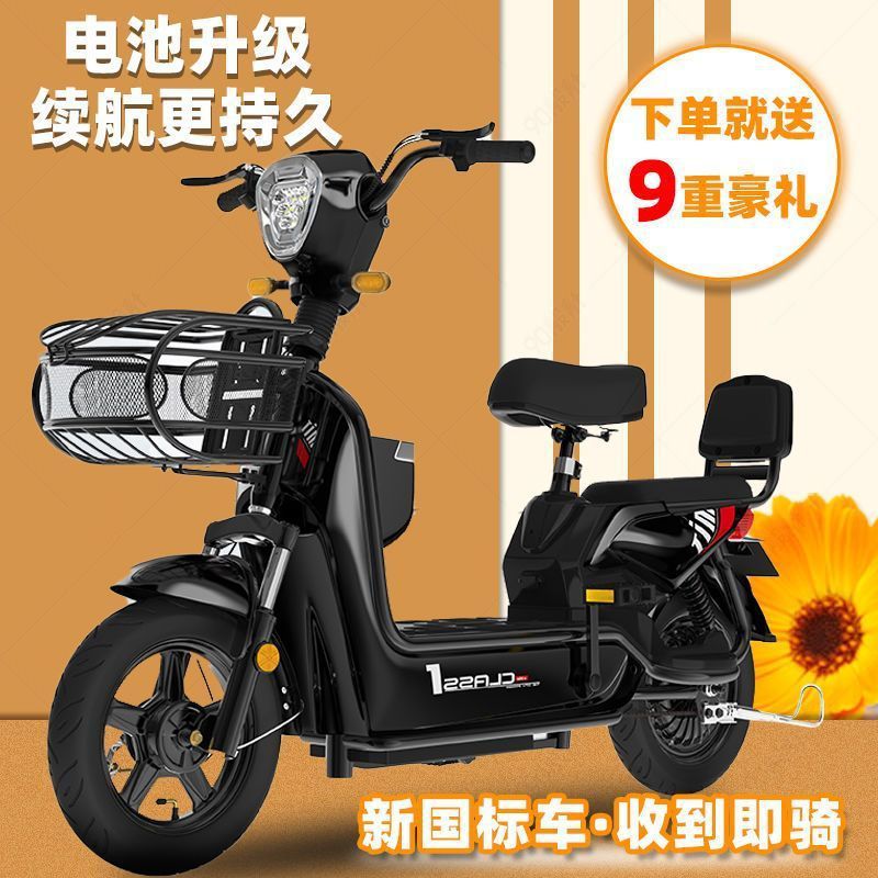 2025 nuevo nuevo estándar nacional para adultos bicicleta eléctrica grupo de compra de baterías de litio coche de batería puede ser licencia de dos ruedas scooter