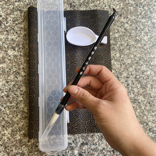 Storage box water writing brush set Qingshui calligraphy practice calligraphy brush student training class stationery store set
