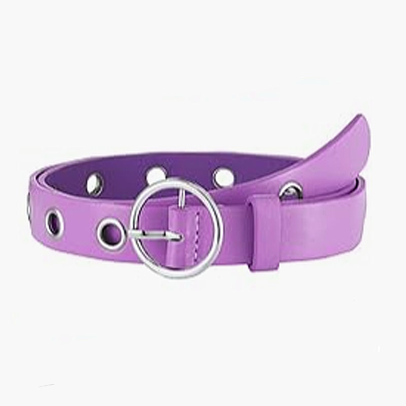 2022 correa de moda popular europea y americana moda única fila agujero de aire cadena términos estilo punk coreano correa de las mujeres