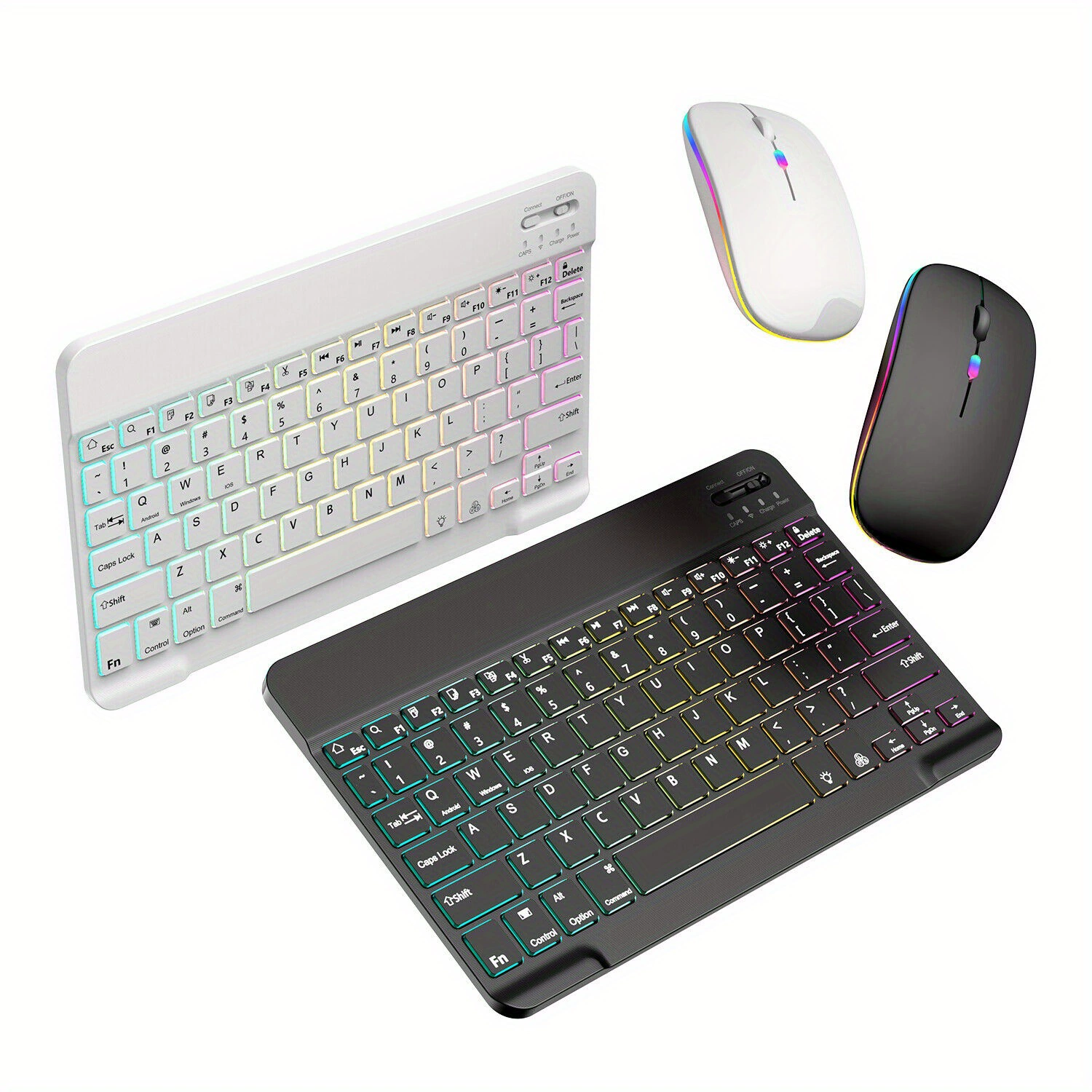 Клавиатура и мышь для игр с подсветкой RGB и 10-дюймовыми проводами