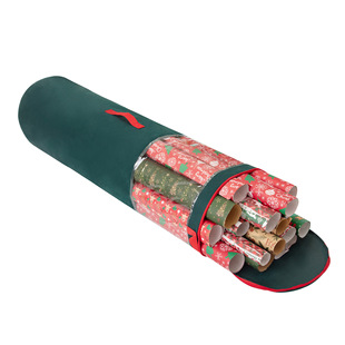 Cross-Border Wrapping Paper Storage Bag Thickeneded Non-Woven Christmas Tree Gift Packaging Storage Bag Pvc Transparent Bag Handle