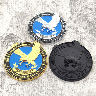 Cross-Border Metal Car Logos, Eagle Totem Metal Car Stickers, High-End Alloy Philippine Eagle Car Tail Logos
