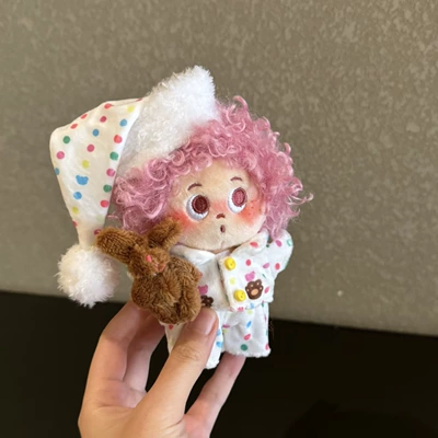Pluş açarlıqlar, Pendant with Freckles Keychain - polka-dot-pajamas-pink-explosion-pendant