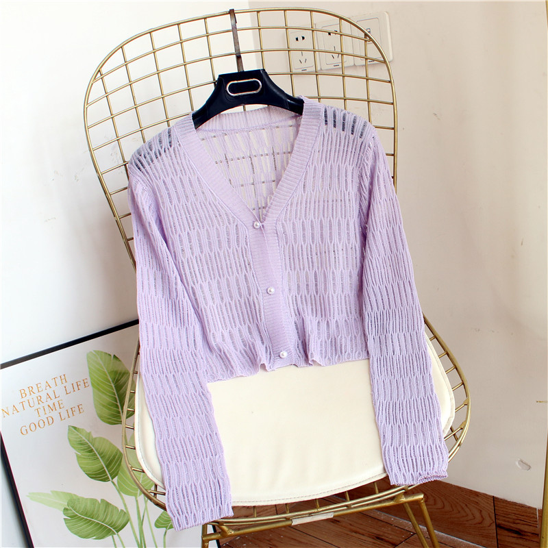 Summer fashionable silk cardigan