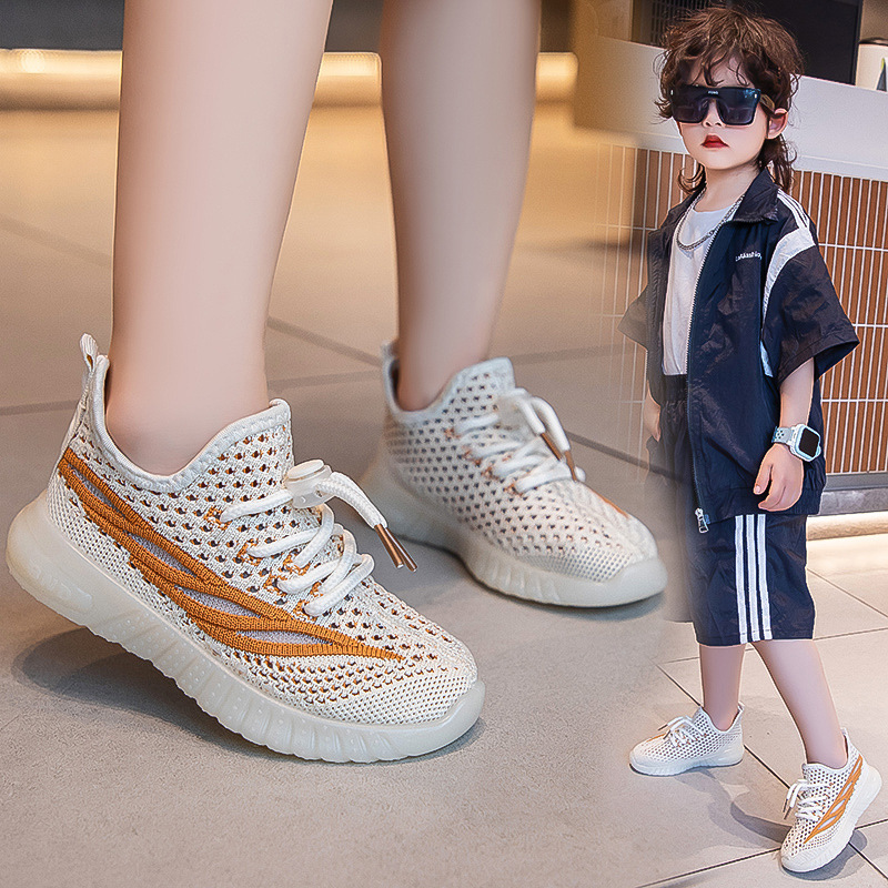Calzado deportivo para niños, zapatos para niñas, verano 2025 nuevos zapatos blancos, rendimiento de malla transpirable, zapatos de malla de coco para niñas
