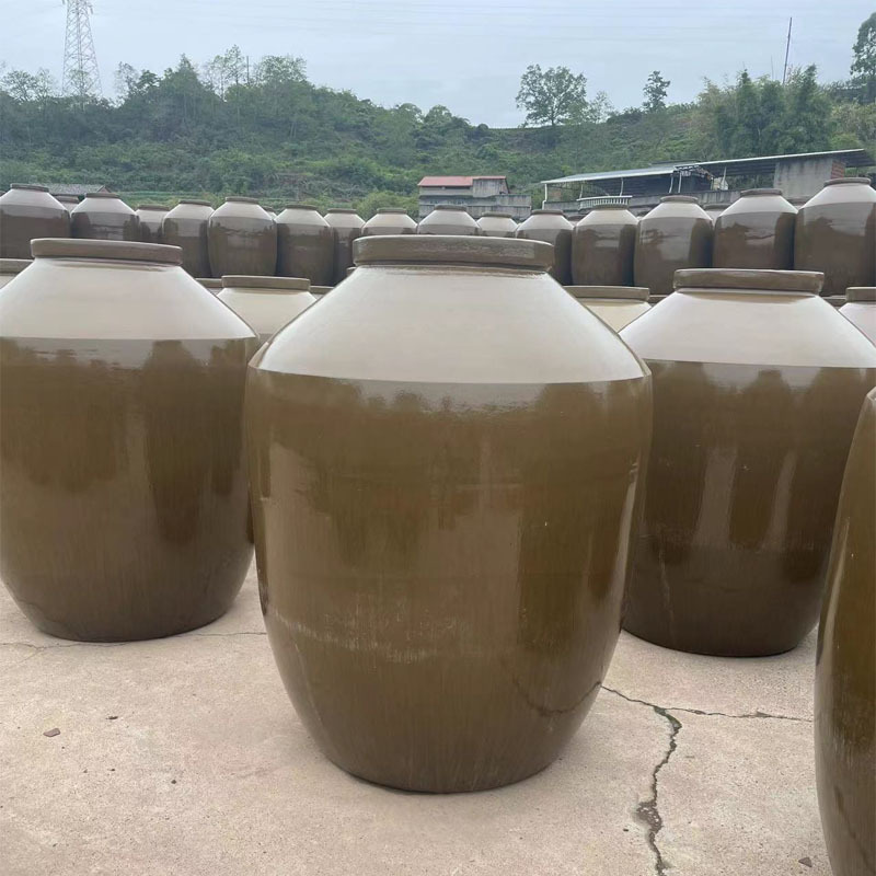 厂价直销四川加厚土陶酒坛1000斤2000斤陶瓷酒缸储酒罐窖藏酒坛子