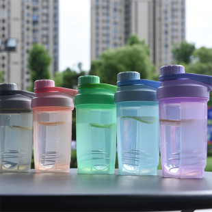 Factory spot protein powder milkshake cup with scale water cup 500 ml fitness LOGO