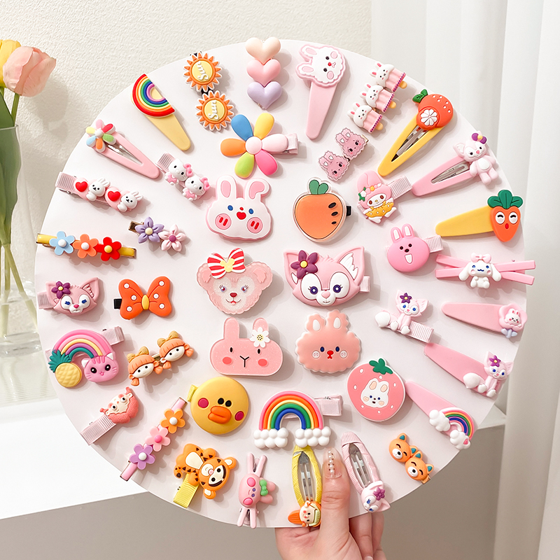 Clips de cabello para niñas, tocado para niñas, clips de cabello para niñas lindas y bonitas, clips para niñas, bebés súper lindos, Beiqin