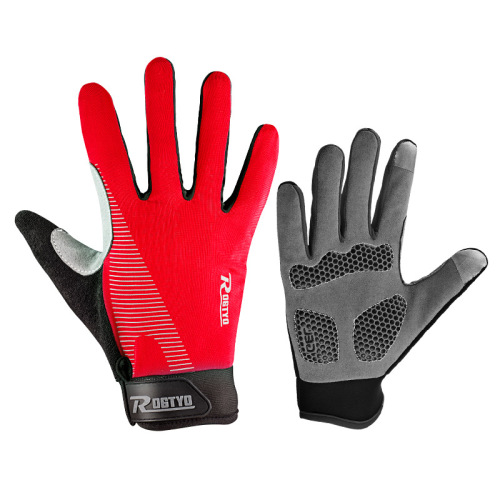 Outdoor cycling gloves full-finger bicycle motorcycle bicycle long-finger breathable gloves for men and women spring, autumn and winter touch screen