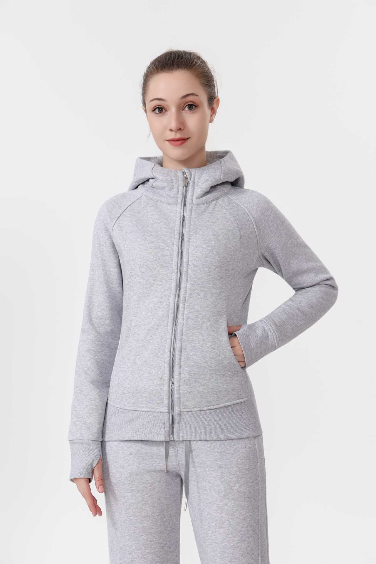 Flower gray [slim sweatshirt]