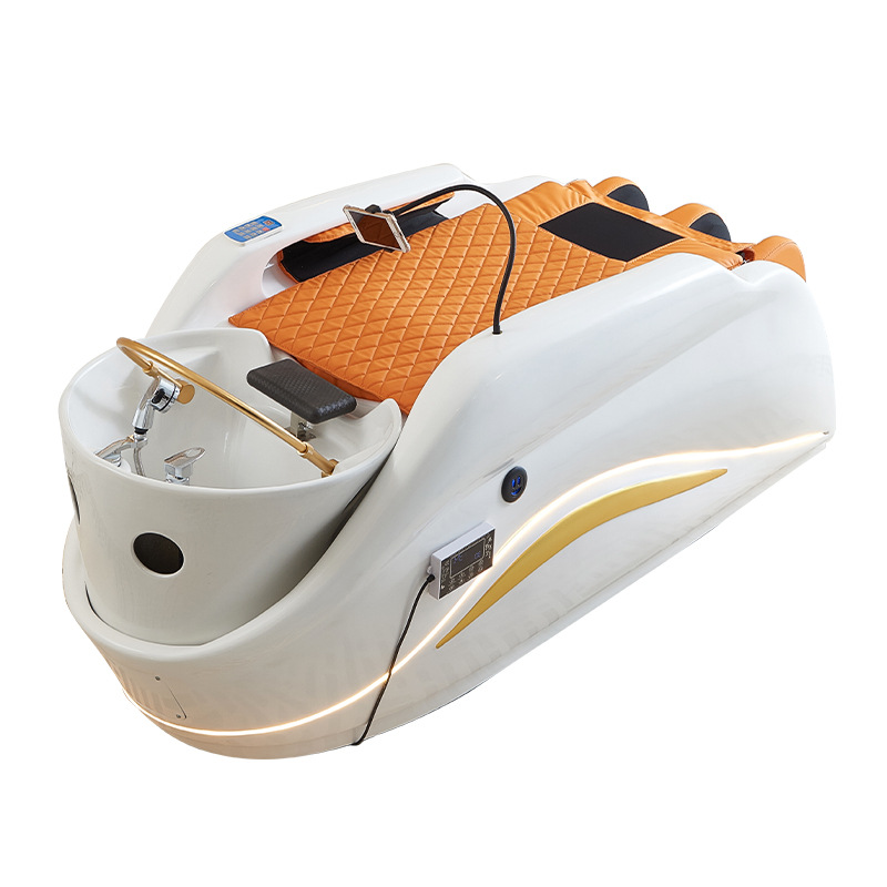 Cerámica bañera FRP masaje cama de lavado de cabello cama eléctrica sala de belleza temperatura constante calefacción cama de masaje fábrica de exportación