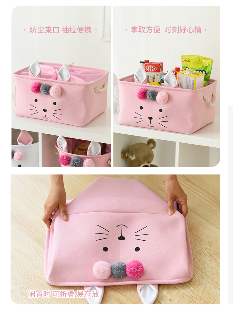 Ropa y juguetes caja de almacenamiento hogar tela ropa interior cesta de almacenamiento