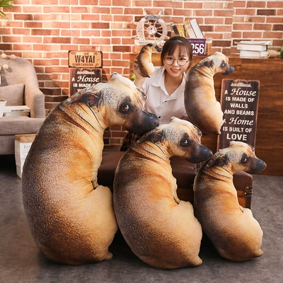 Creative Artificial 3D Stereo Dog Pillow Kitten Plush Toy Doll KiDsren's Gift BirthDay Gift Doll