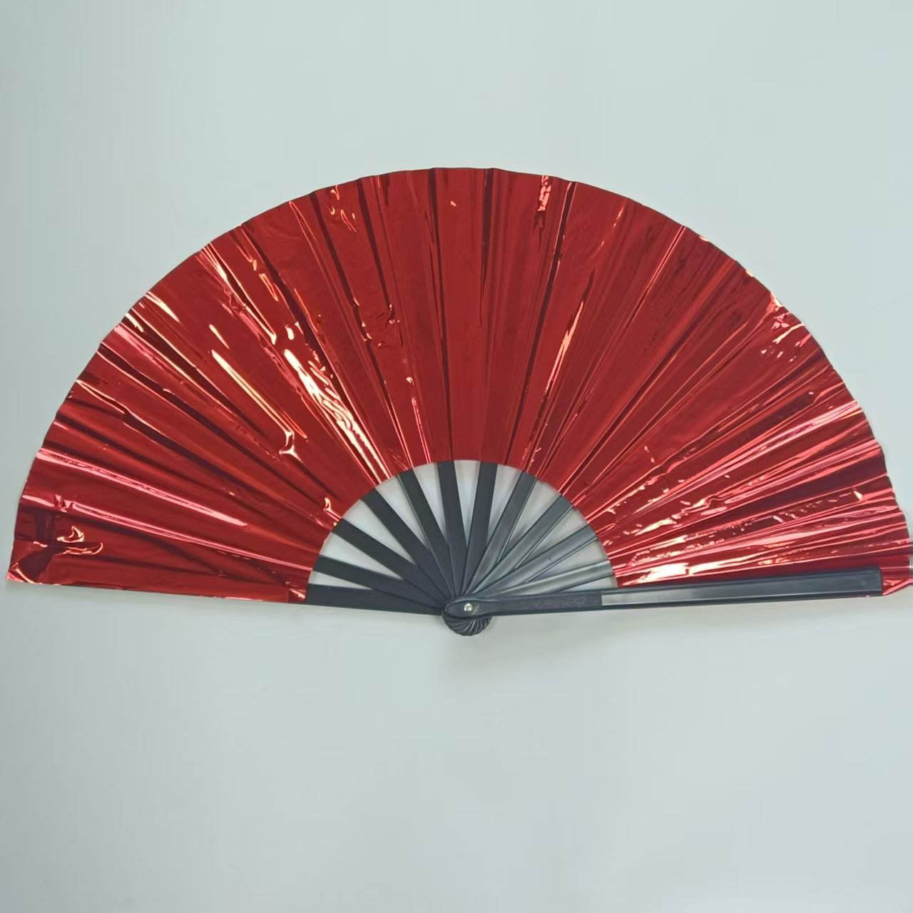 Nuevo abanico láser de PVC de venta caliente transfronterizo abanico de Tai Chi abanico de Kung Fu plegable holográfico concierto abanico colorido