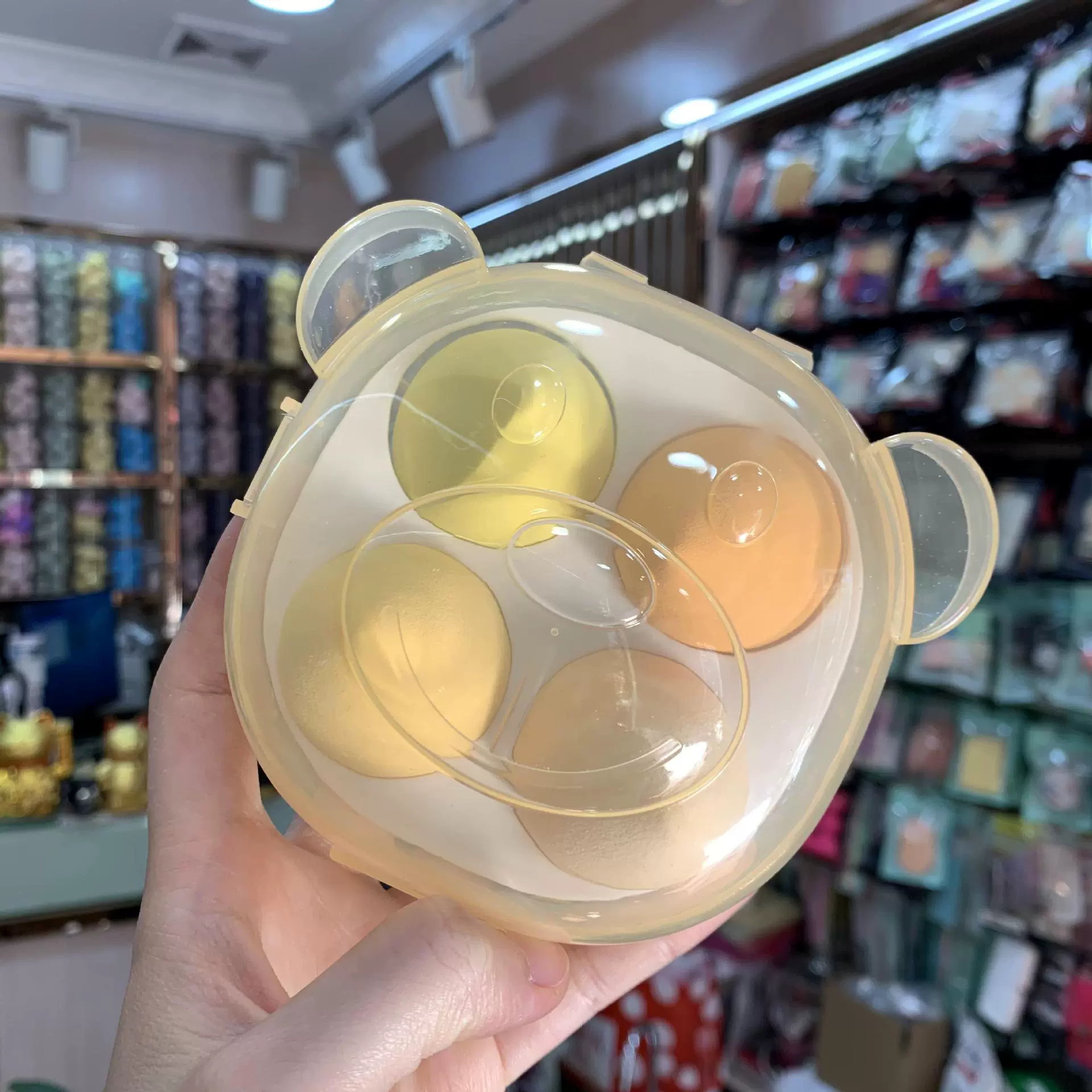Cosmetic sponge набор с маленькими медведями, 4 шт