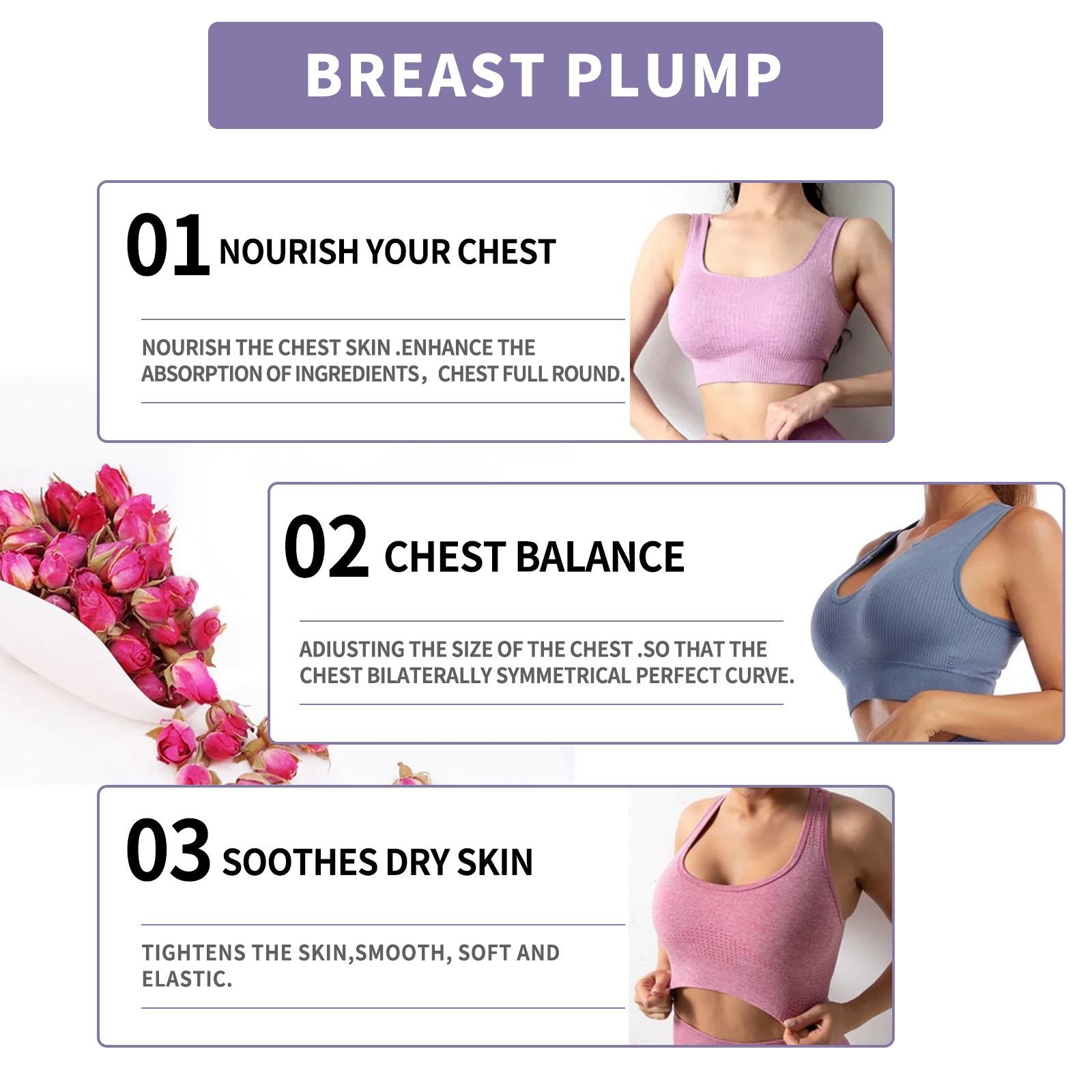 Patch de soins anti-affaissement, de collecte, de raffermissement et de charme pour les protéines de collagène mammaire, nouveauté 2024_voghion.com