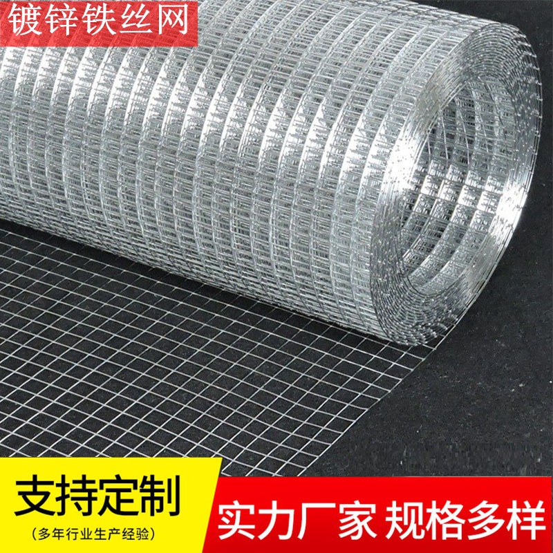 热镀锌铁丝网批发养殖围栏钢网小孔大孔建筑防护铁网片镀锌电焊网