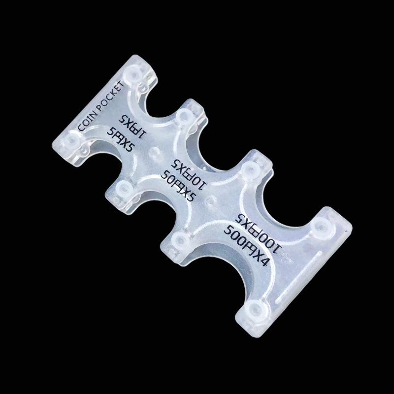 Clip de moneda puntual transfronterizo Monedero de clasificación de monedas de plástico japonés Cartera portátil japonesa y coreana Monedero de almacenamiento de monedas