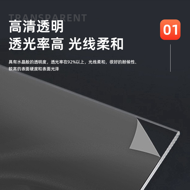 透明PC耐力板抗阻燃uv涂层耐高温防静电聚碳酸酯全新PC板亚克力板
