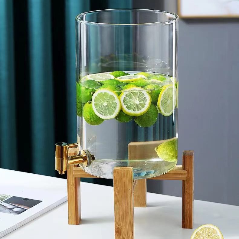 [Fabrica personalizada] barril de jugo de limón comercial con barril de enzima de sellado de gran capacidad con barril de vino de vidrio image 4