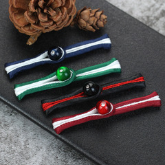 Chinese-style vintage Tang suit Hanfu decoration button with double color Chinese qipao pearl and diamond clasp, used as accessories and supplementary parts