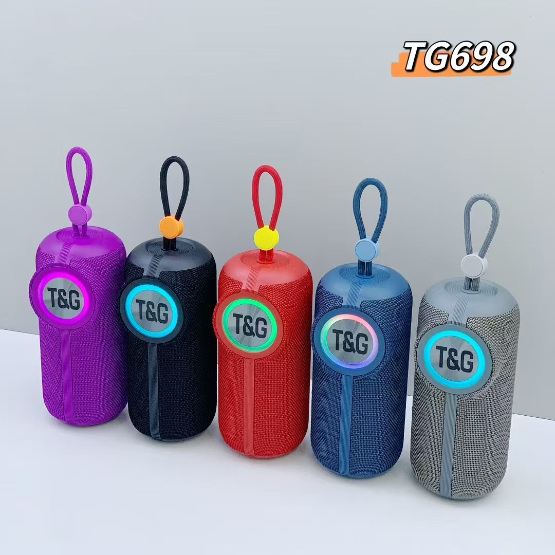 Transfronterizo nuevo TG698 altavoz Bluetooth portátil subwoofer impermeable al aire libre llamada inalámbrica portátil TWS pequeño estéreo