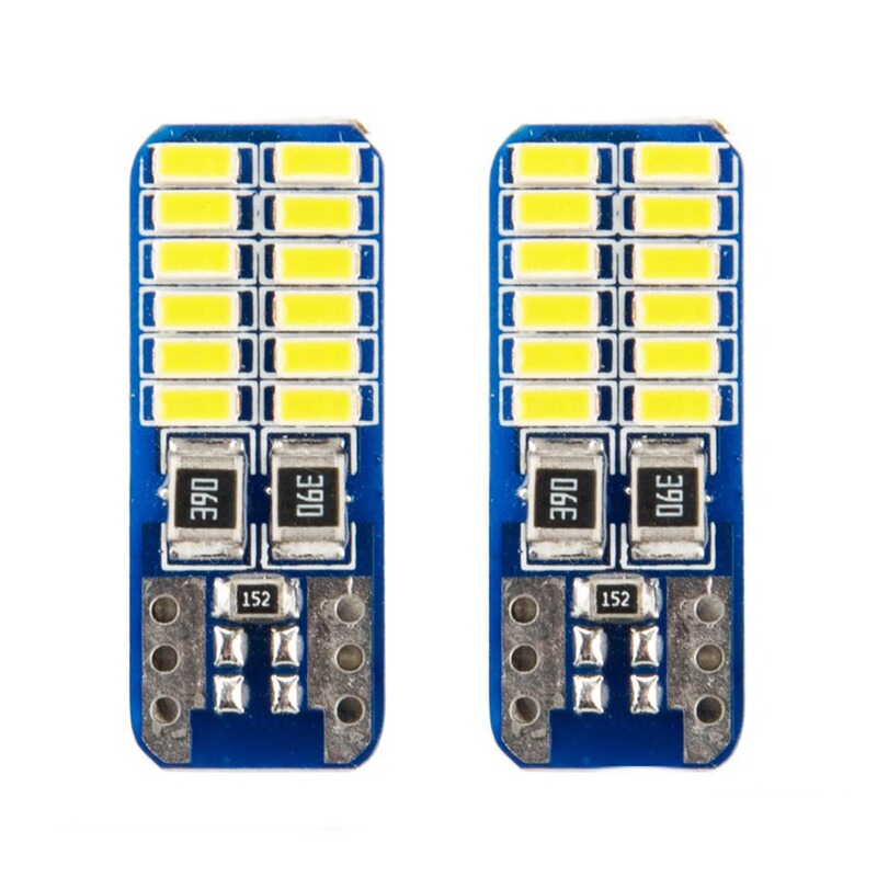 Car Led Car Light Decoding T10 3014 24Smd Width Indicator Light W5W License Plate Light Reading Light Motorcycle Small