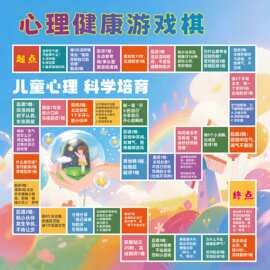心理团建飞行棋广告布定制校园社工活动游戏垫可印刷logo图片