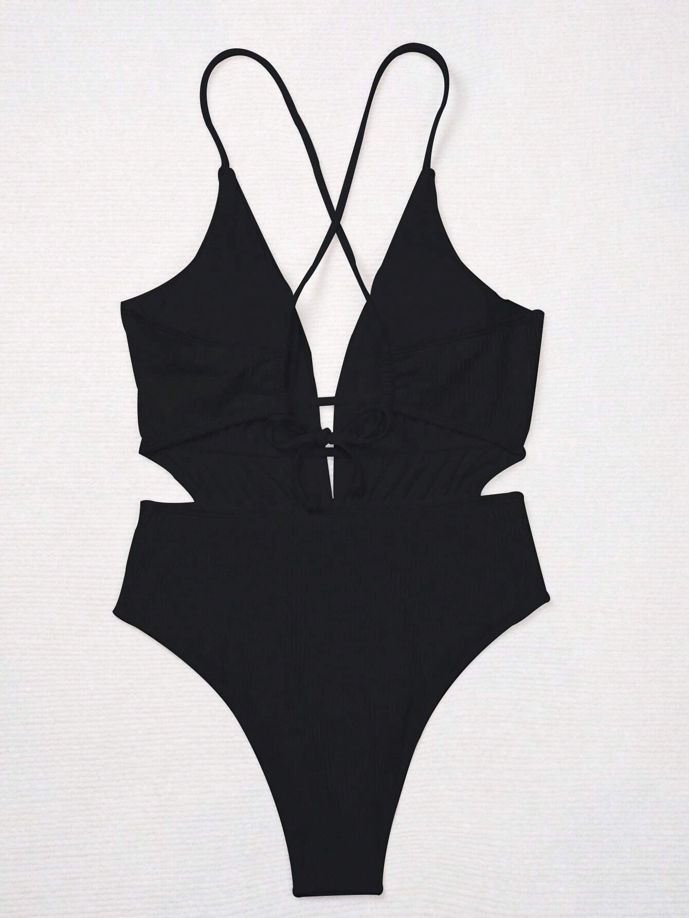 Women's Basic Classic Style Solid Color 1 Piece One Piece Swimwear display picture 5