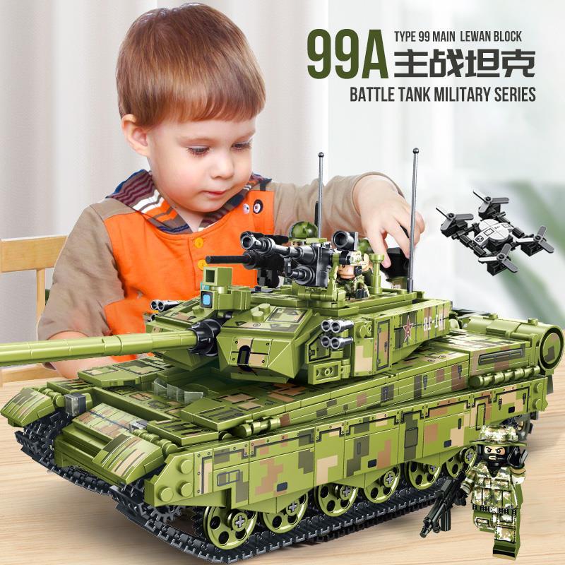 Compatible with Lego Military 99A Main Battle Tank, Senbao Large Space Rocket, Educational Children's Assembly Toy Building Blocks