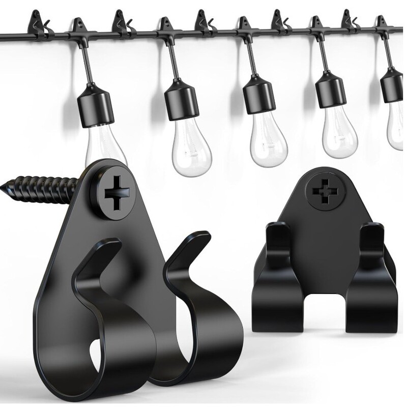 Stainless Steel String Light Clips, Outdoor Light Hooks, Used for Hanging Christmas Lights, Decorative Lights, Cables, and Holiday Decorations Stainless Steel String Light Clips, Outdoor Light Hooks, Used for Hanging Christmas Lights, Decorative Lights, Cables, and Holiday Decorations